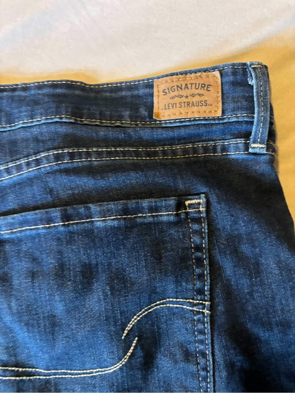 Levi's dark indigo blue denim jeans